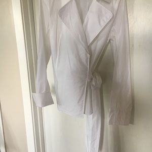 Wrap Top White Talbots